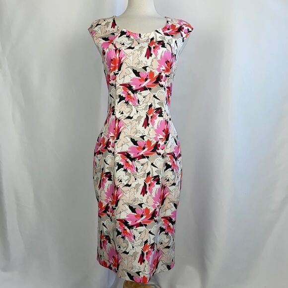 L.K.Bennett of London Floral Print Midi Dress - Picture 1 of 15